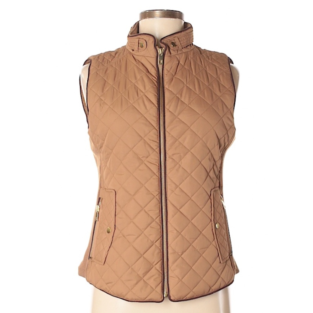 Brown Quilted Vest